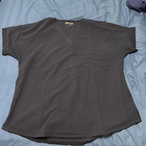 Mandala oversized scrub top navy blue